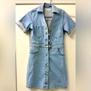 Zara Blue Denim Dress
